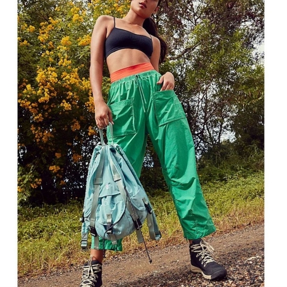 New!Free People Movement Fly By Night Pants/Lucky Charm - Picture 1 of 16